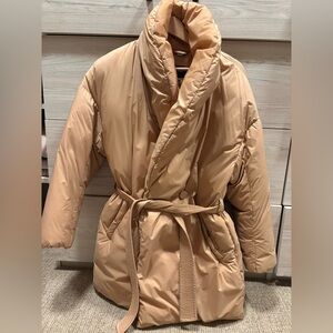 Mackage Tan Down Puffer Jacket, XS